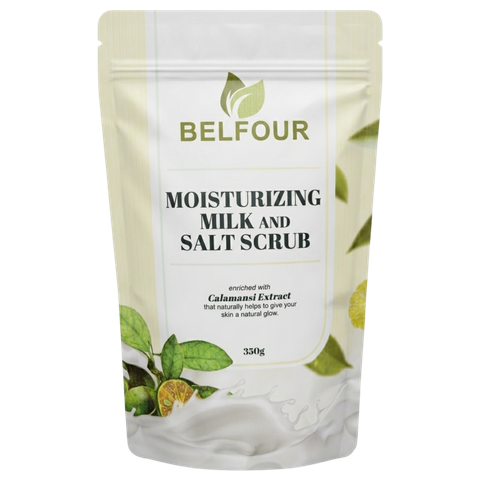 Belfour Moisturizing Milk and Salt Scrub Calamansi Extract (350 grams) (FOR FDA REGISTRATION)