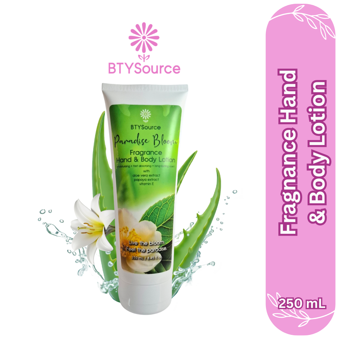 BTYSource Paradise Bloom Fragrance Hand & Body Lotion (250ml)