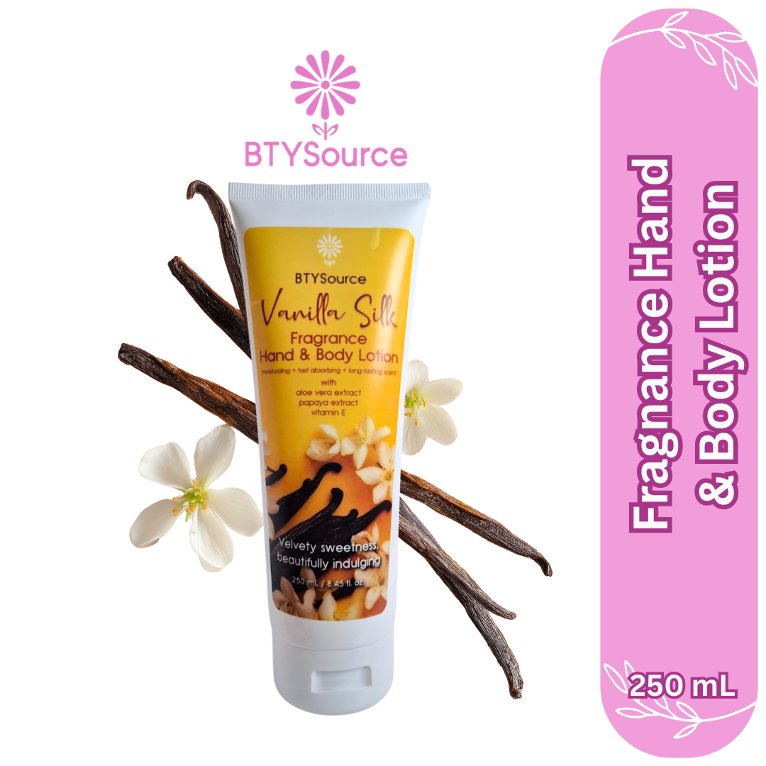 BTYSource Vanilla Silk Fragrance Hand & Body Lotion (250ml)