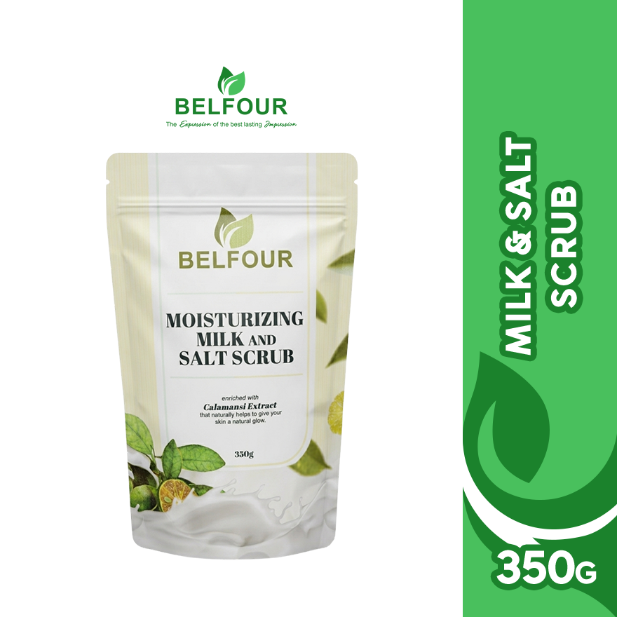 Belfour Moisturizing Milk and Salt Scrub Calamansi Extract (350 grams) (WAITING FOR FDA REGISTRATION APPROVAL)