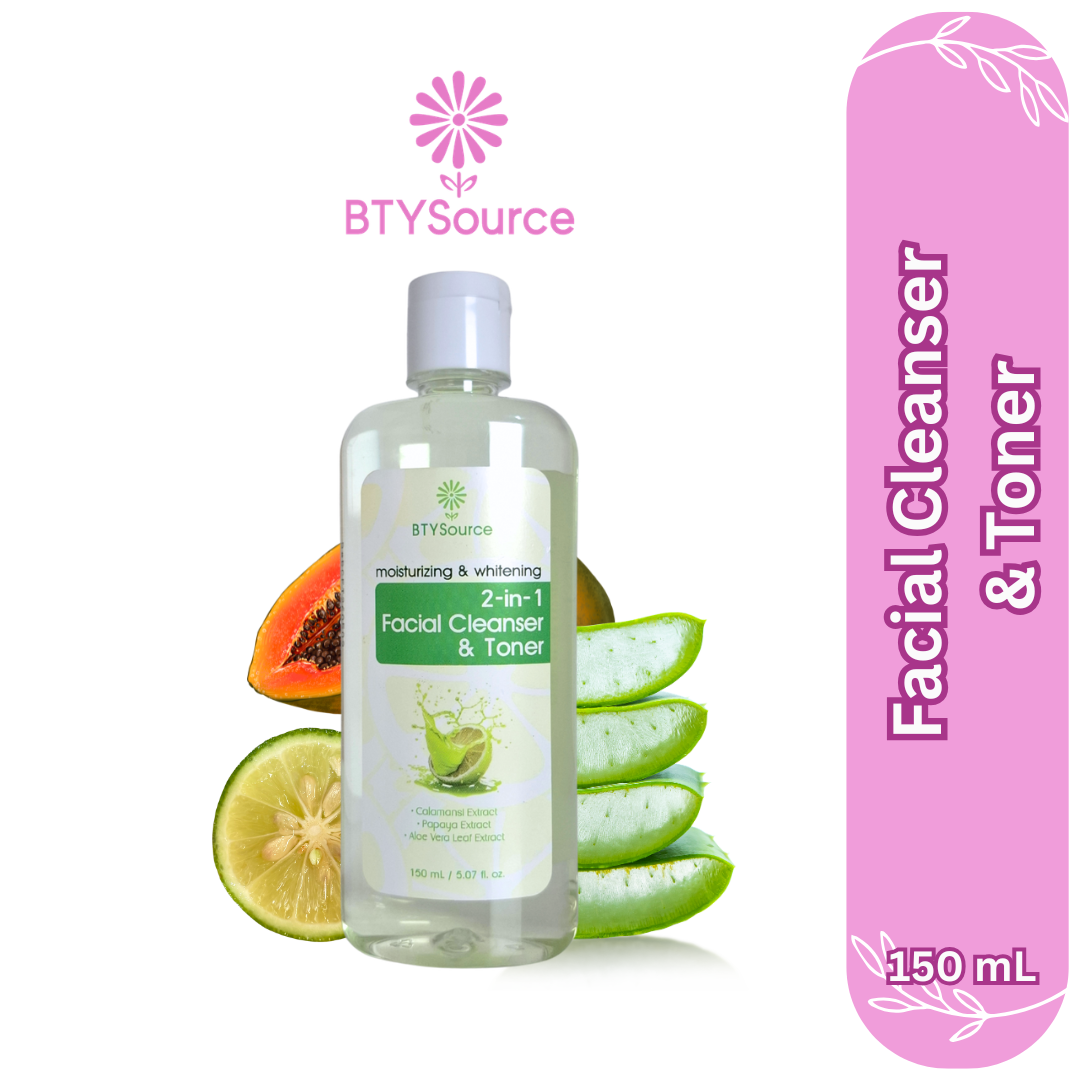 BTYSource 2in1 Facial Cleanser & Toner Calamansi (150 ml) - Green