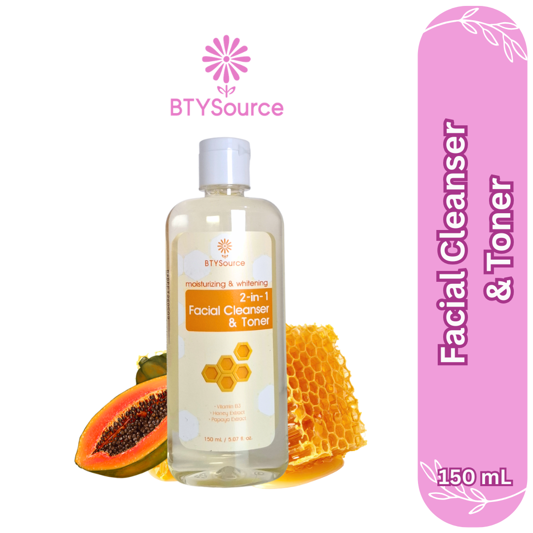 BTYSource 2in1 Facial Cleanser & Toner Honey (150 ml) - Orange