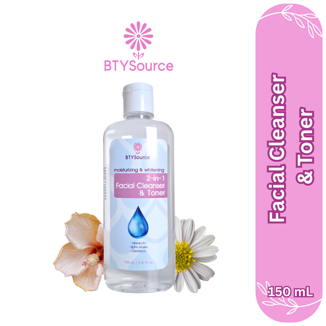 BTYSource 2in1 Facial Cleanser & Toner Alpha Arbutin (150 ml) - White