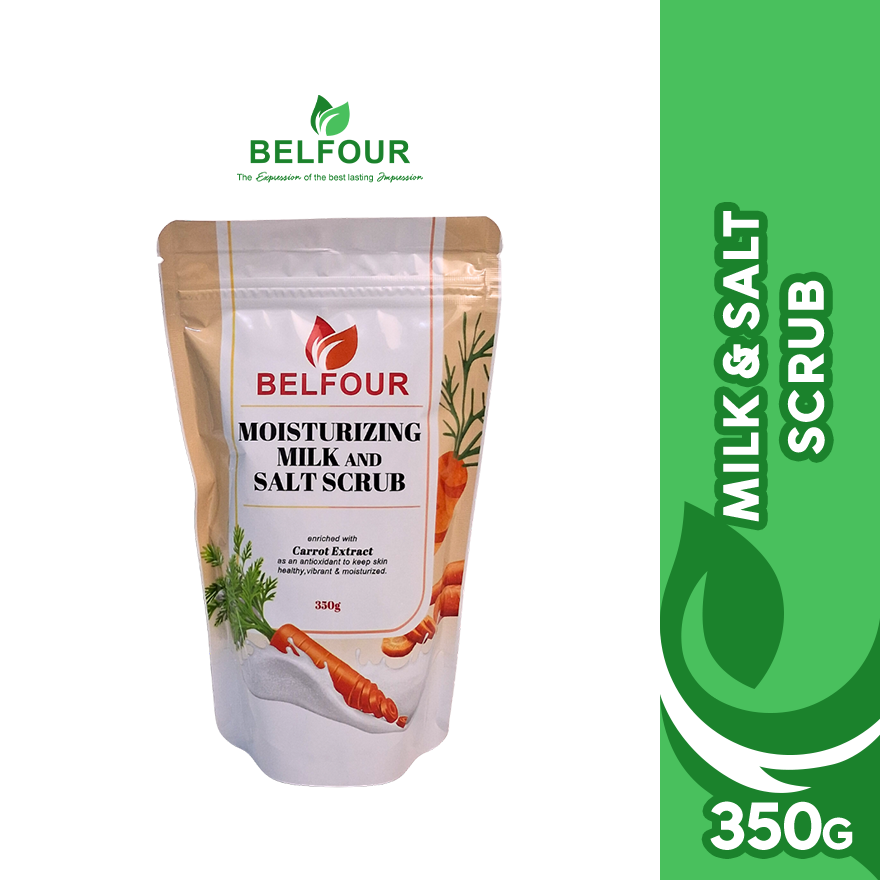 Belfour Moisturizing Milk and Salt Scrub Carrot Extract (350 grams)